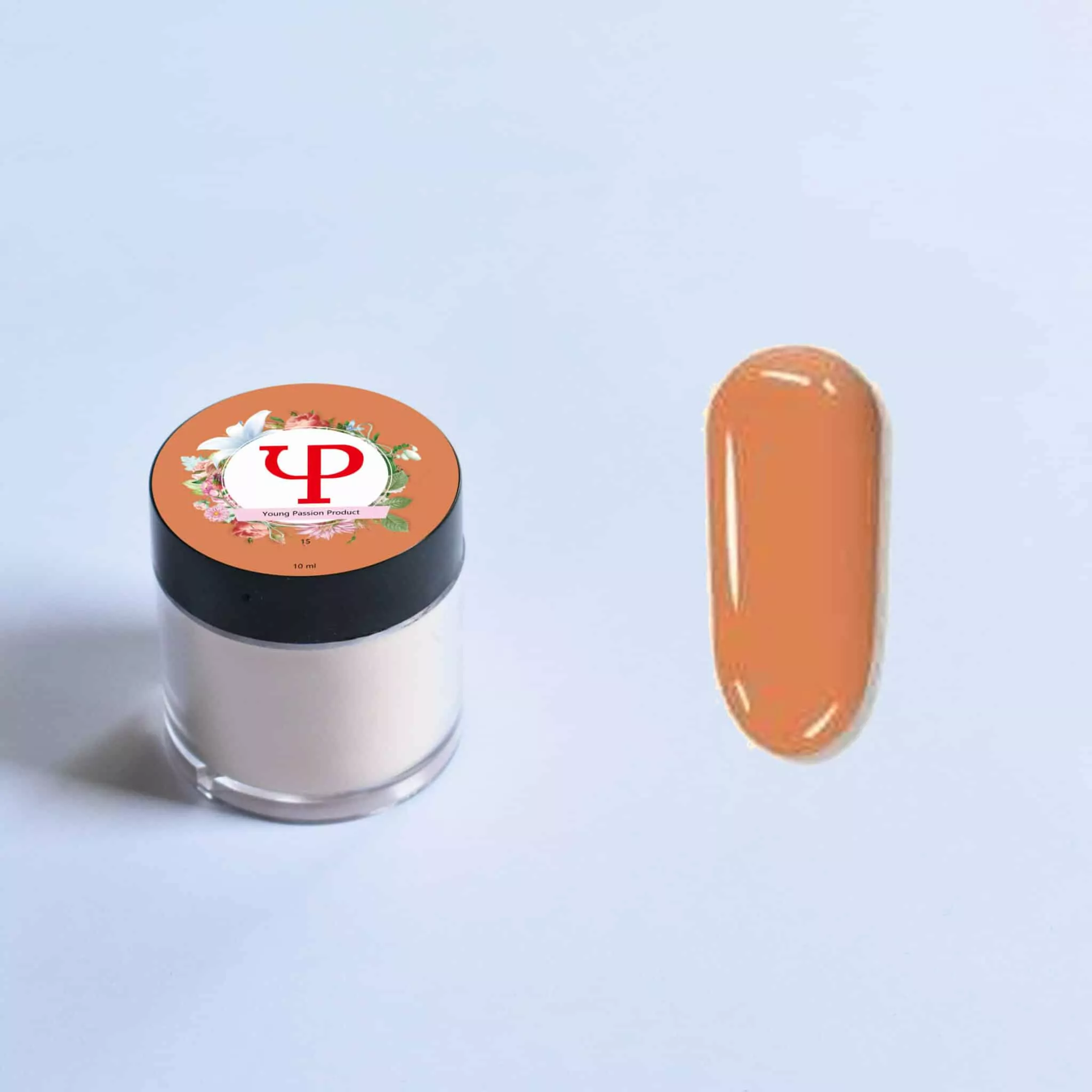 Young Passion Nails 2 in 1 Professional Acrylic Powder 10g - 15 Ginger