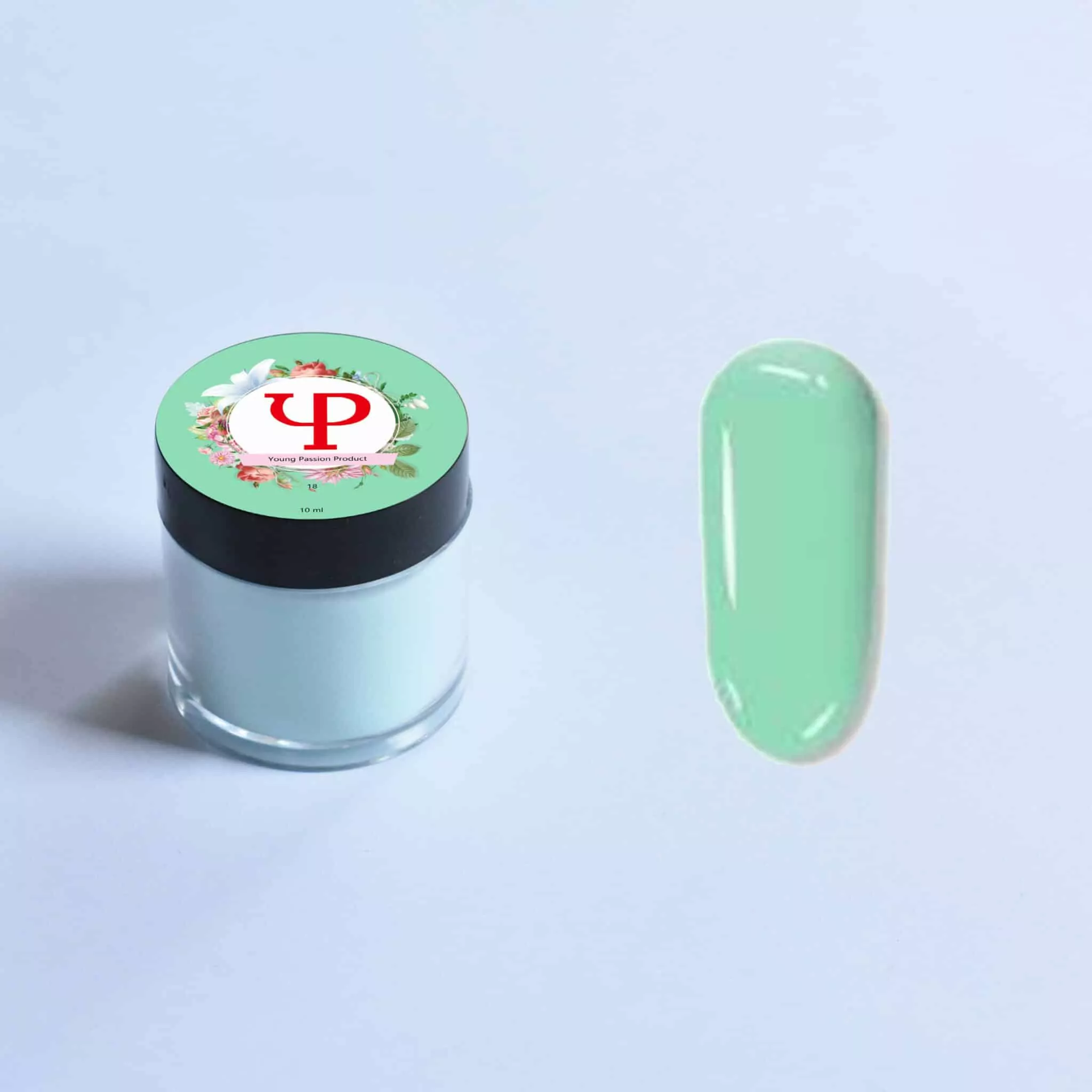 Young Passion Nails 2 in 1 Professional Acrylic Powder 10g - 18 Turquoise