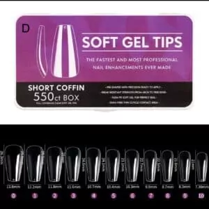 Soft Gel Tips Short Coffin (D)